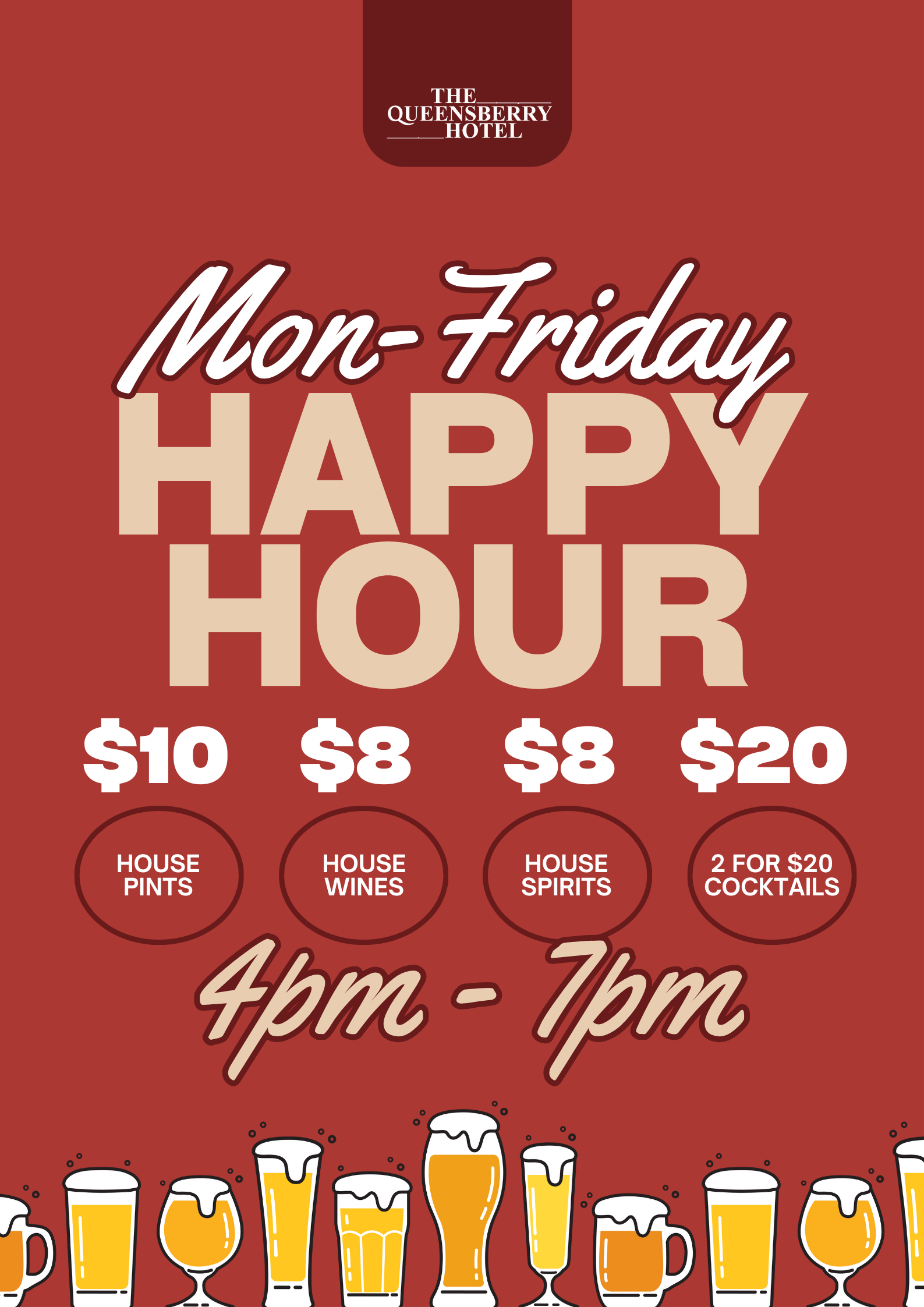 Happy Hour At Queensberry Hotel!
