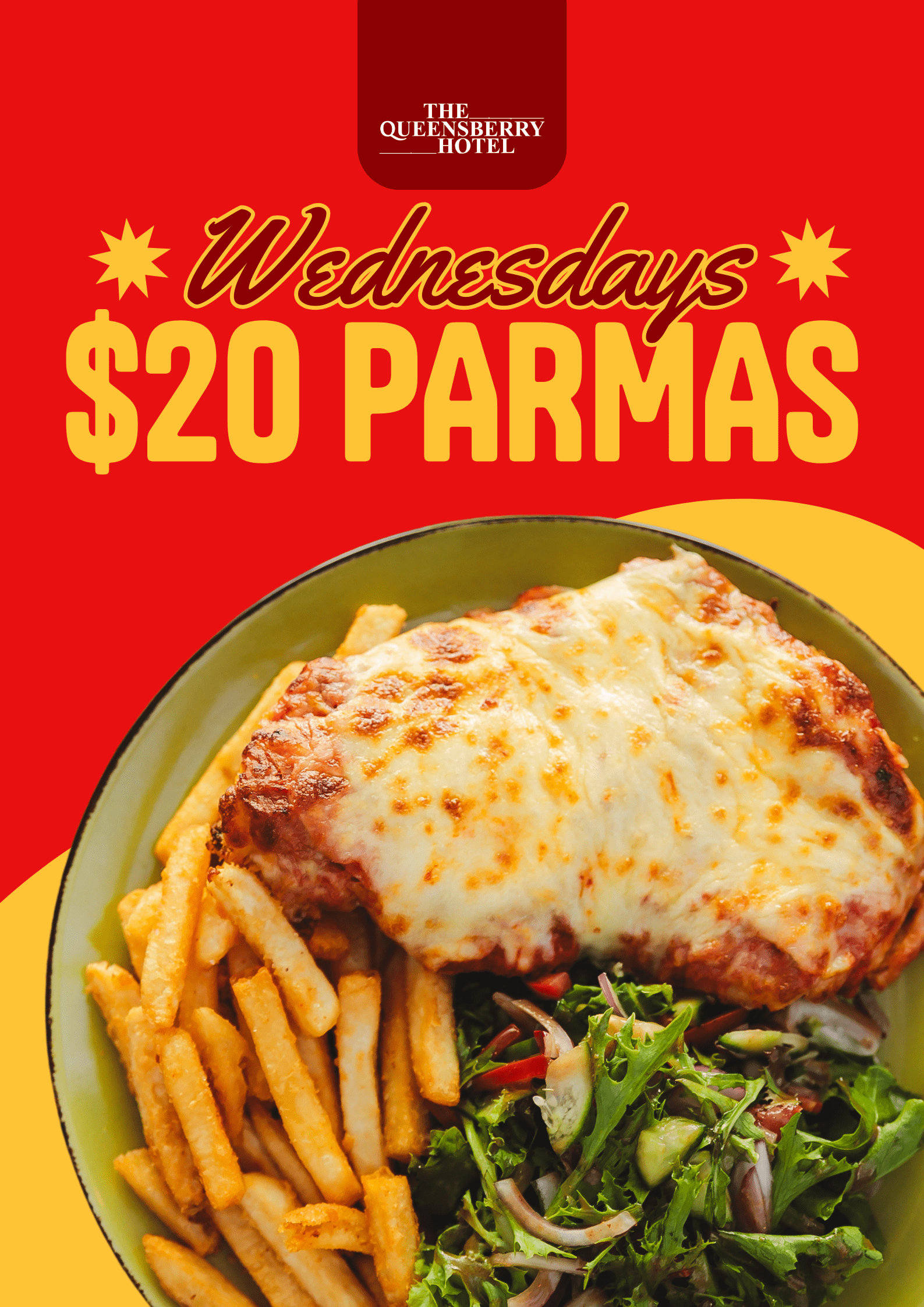 Wednesday Special | $20 Parmas